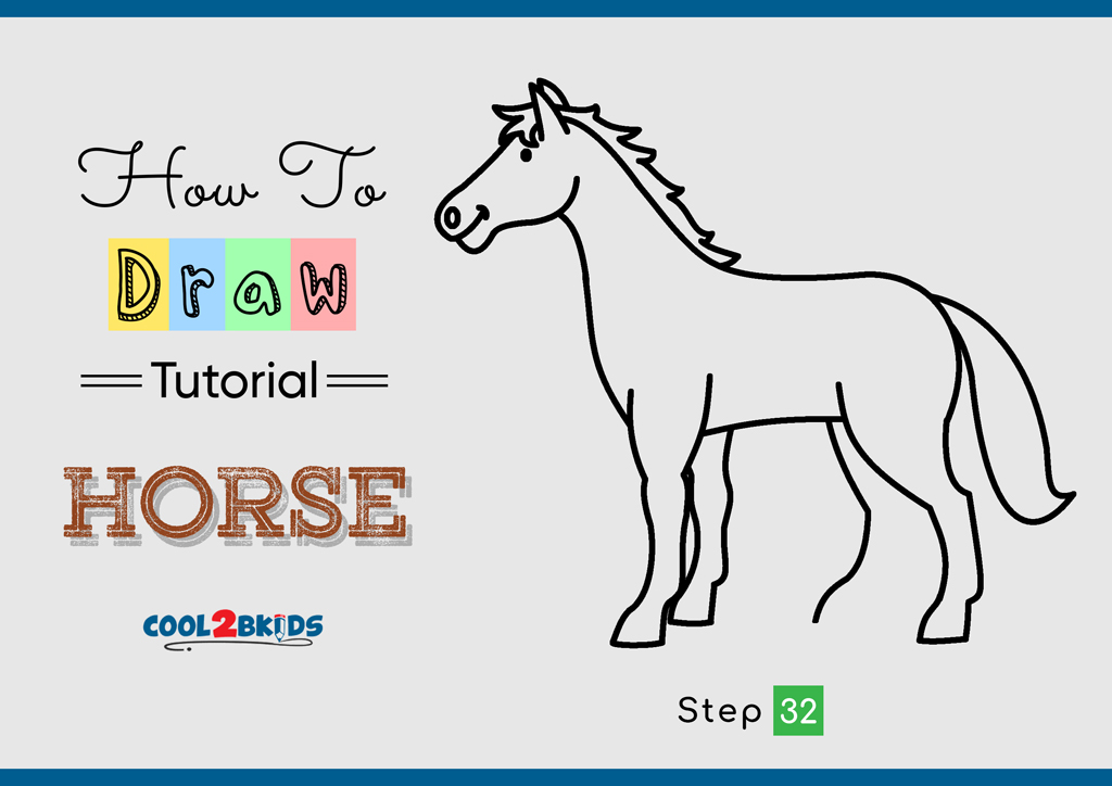 How to Draw a Horse - Cool2bKids