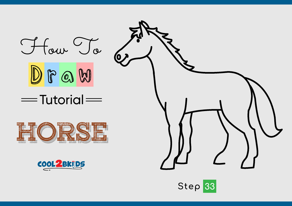 How to Draw a Horse - Cool2bKids