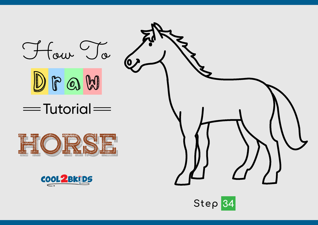 How to Draw a Horse - Cool2bKids