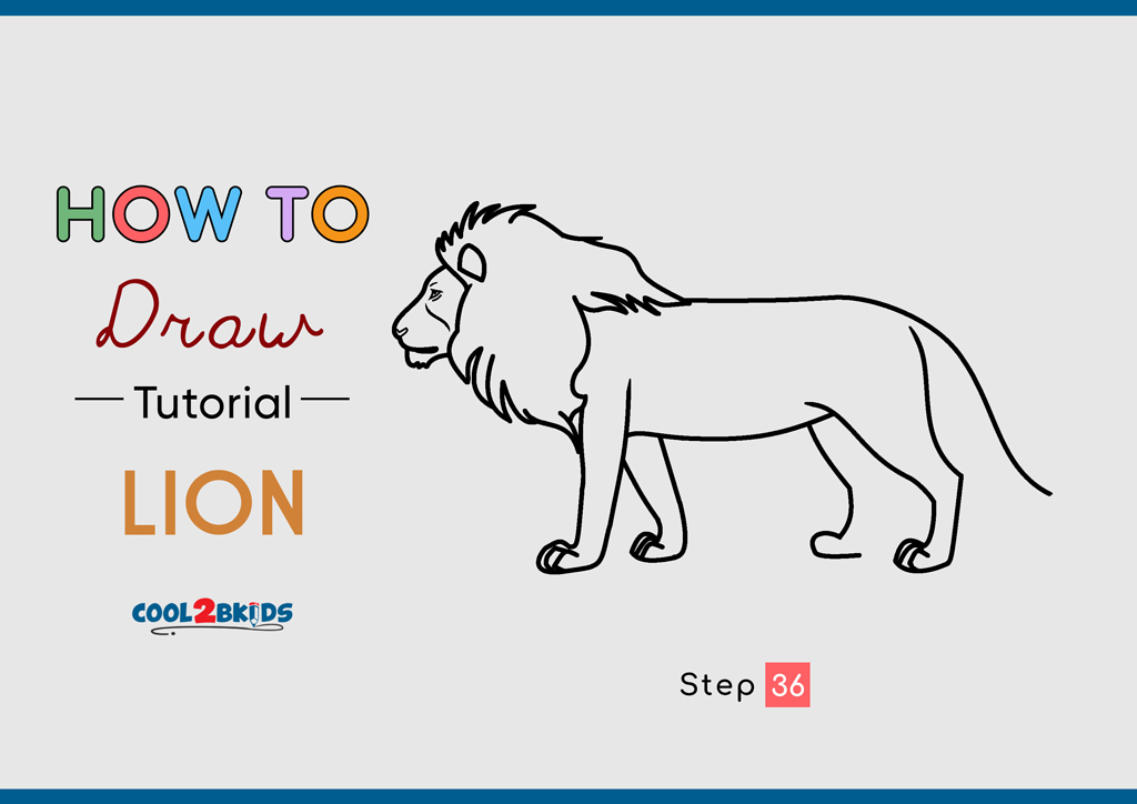 How to Draw a Lion Cool2bKids