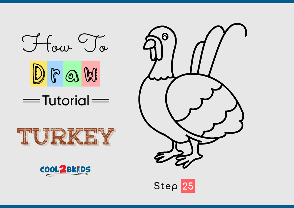 How to Draw a Turkey - Cool2bKids