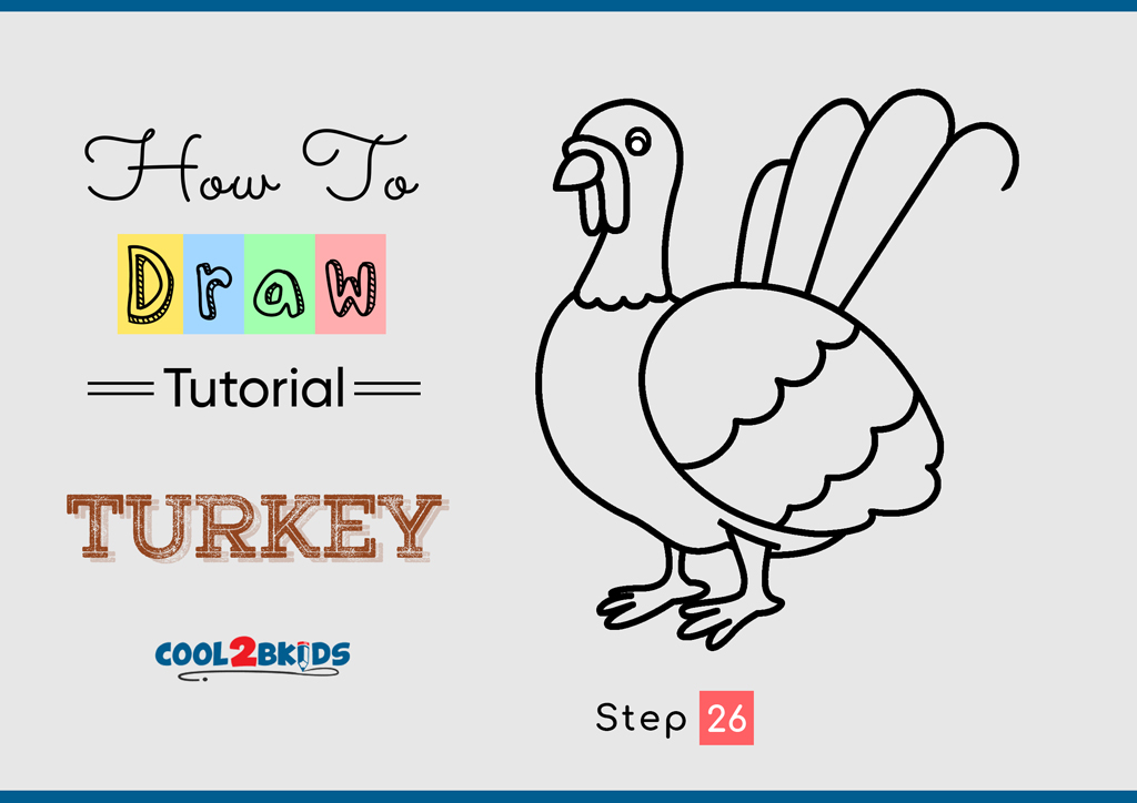 How to Draw a Turkey - Cool2bKids