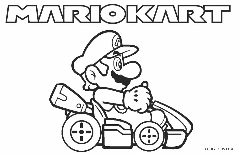 Detalle 47+ imagen dibujos para colorear de mario kart