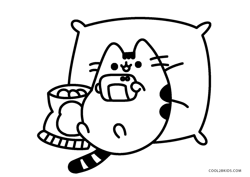 Free Printable Pusheen Coloring Pages For Kids