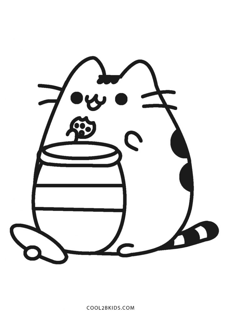 Free Printable Pusheen Coloring Pages For Kids