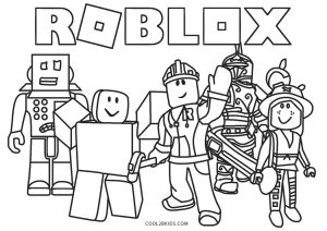 roblox character coloring pages