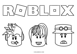 Free Coloring Pages For Kids Roblox
