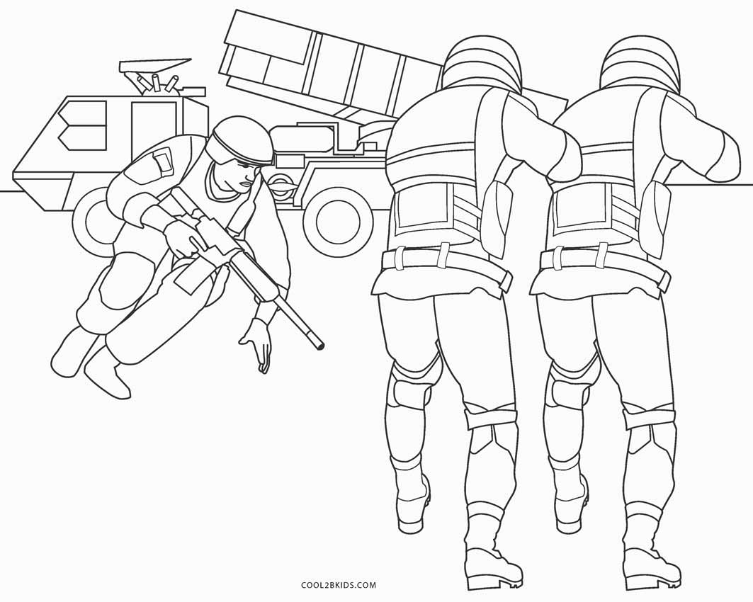 Dibujos de Ejército para colorear - Páginas para imprimir gratis