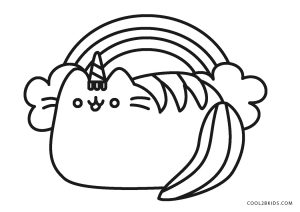 65 Desenhos para colorir kawaii e imprimir Unicorn coloring pages, Pusheen coloring pages, Cat coloring page