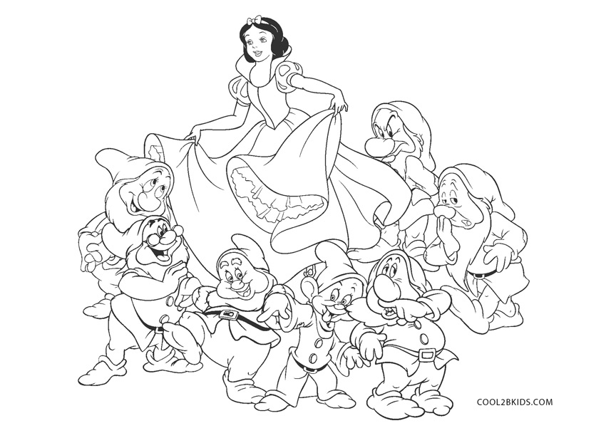 Dibujos de Blanca Nieves para colorear - Páginas para imprimir gratis