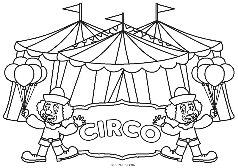 Detalle 19+ imagen dibujos de circo para colorear