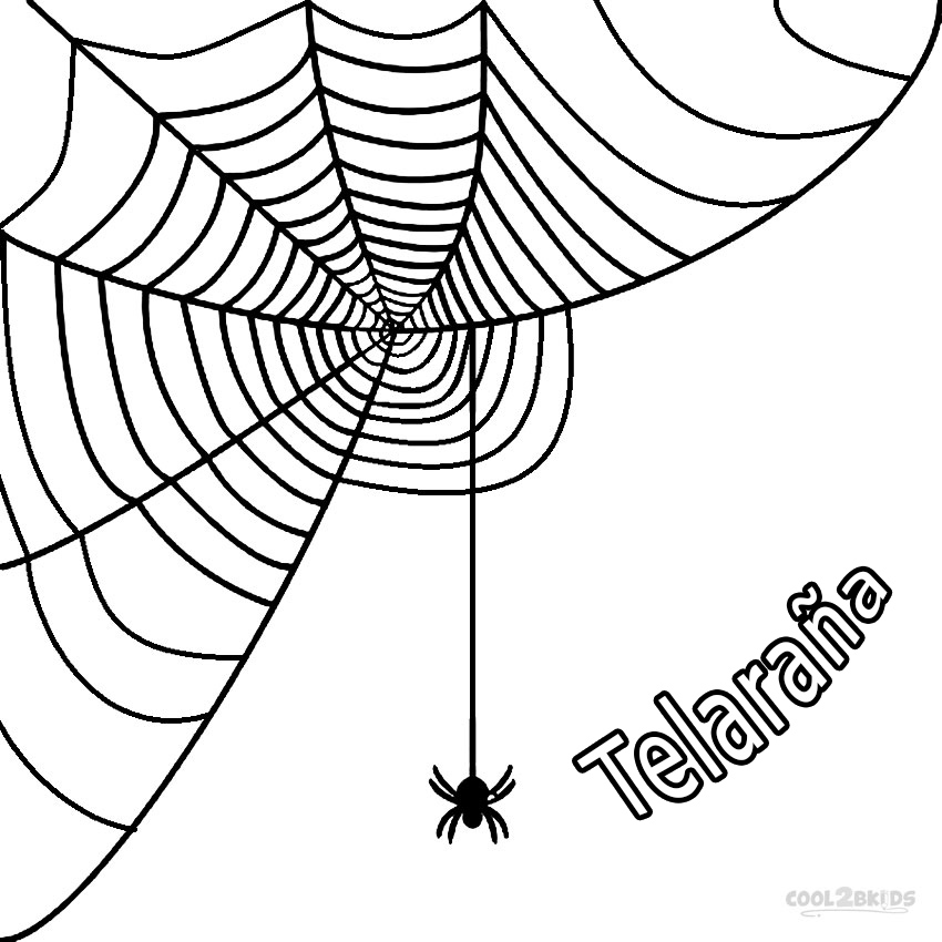 Dibujos de Telaraña para colorear - Páginas para imprimir gratis