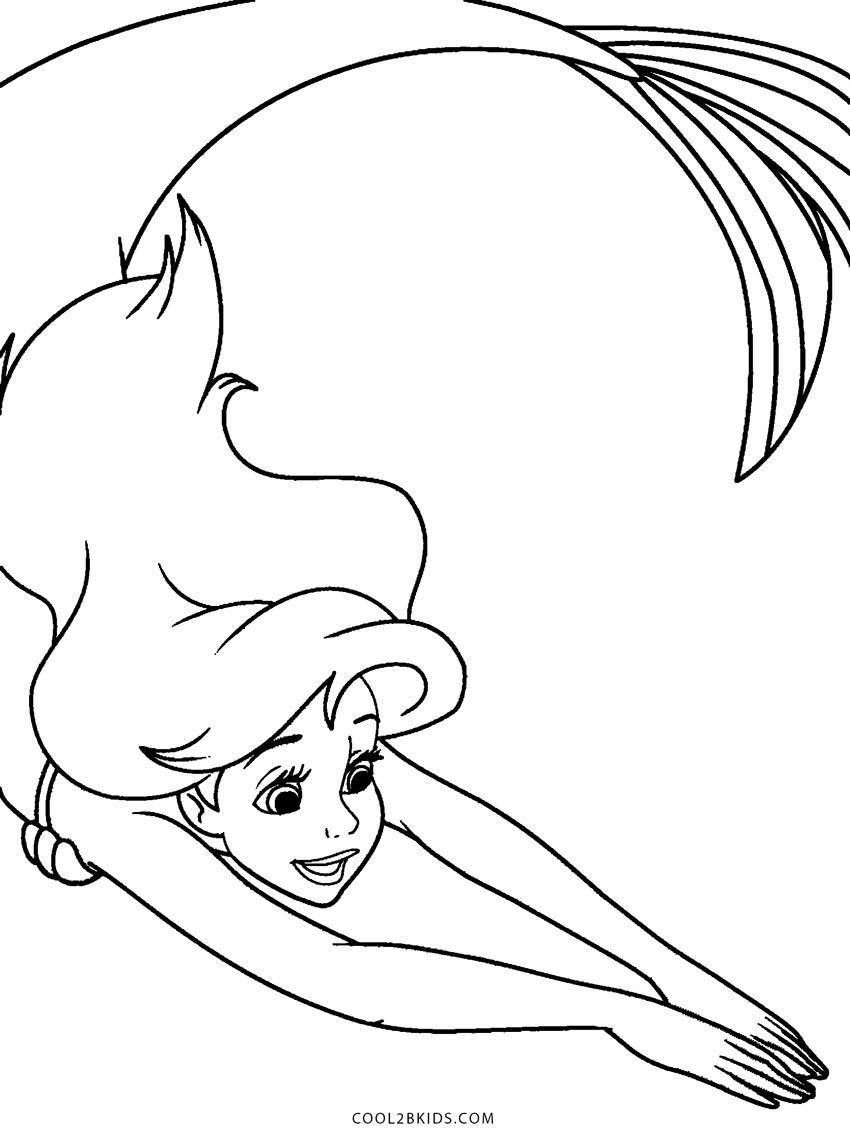  Dibujos  de  Ariel para  colorear  P ginas para  imprimir gratis