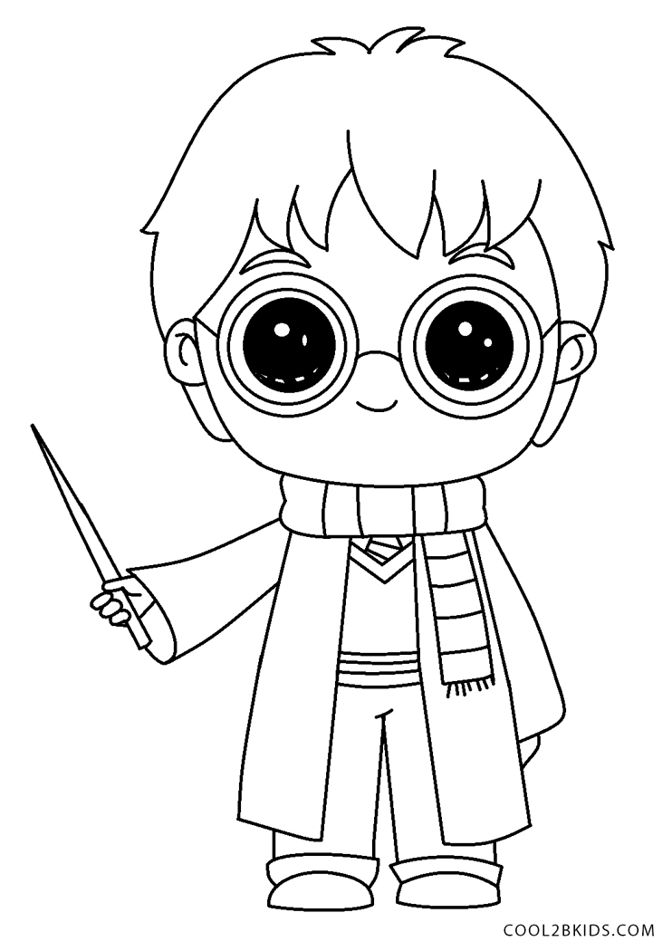  Dibujos de Harry Potter para colorear