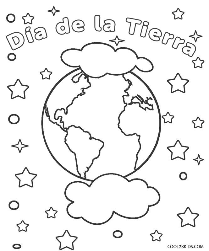 Dibujos De Día De La Tierra Para Colorear Páginas Para Imprimir Gratis