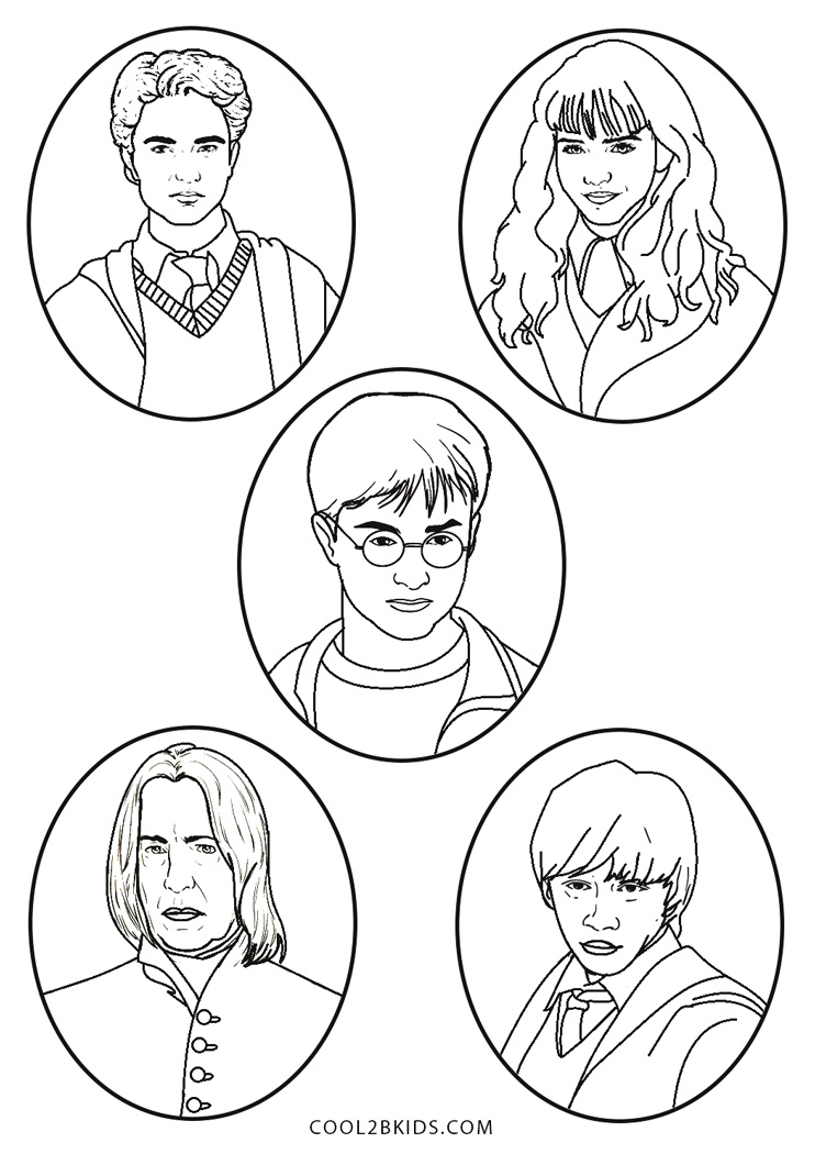 Dibujos de Harry Potter para colorear - Páginas para imprimir gratis