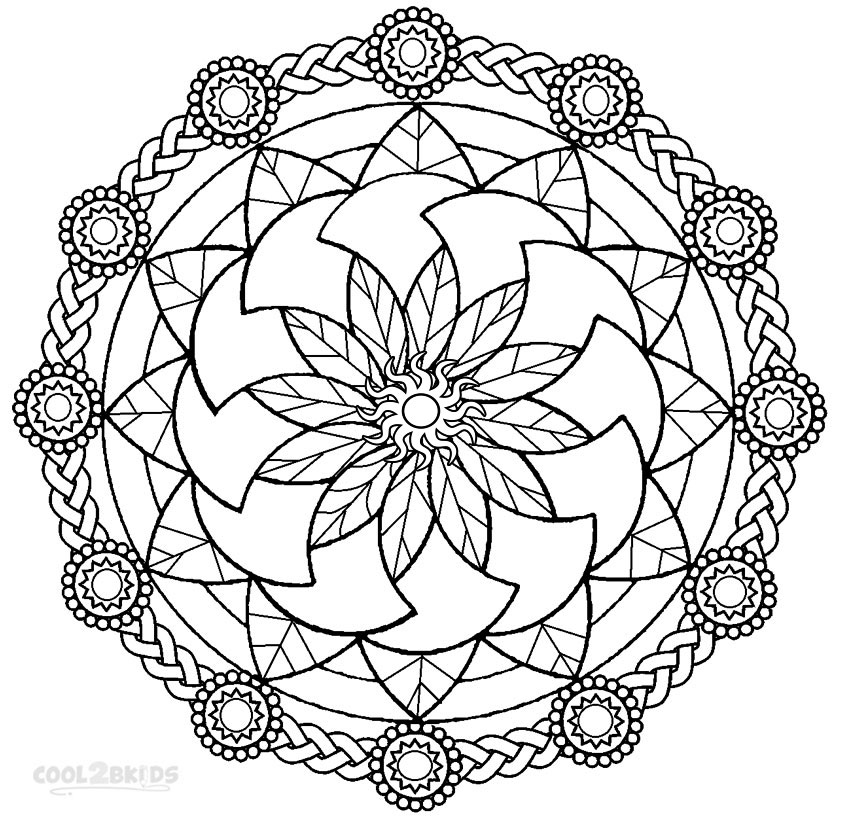 Mandala blumen kostenlos ausmalbilder Ausmalbild Mandala