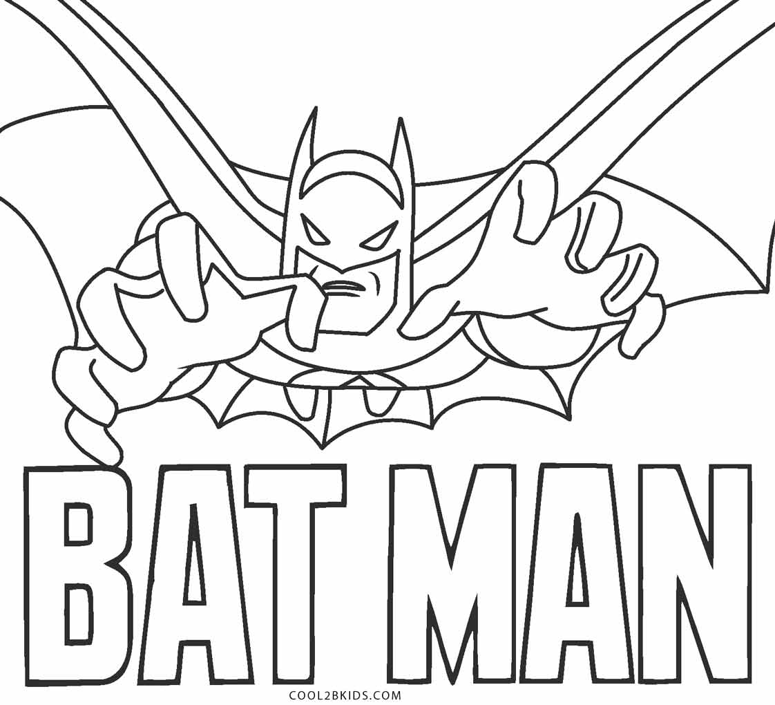 Ausmalbilder Batman - Malvorlagen kostenlos zum ausdrucken