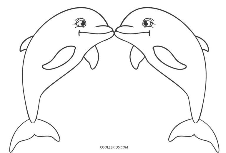 Ausmalbilder Delfin - Malvorlagen kostenlos zum ausdrucken