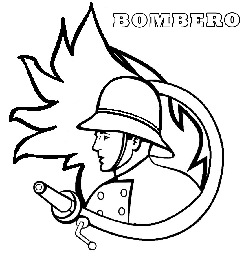 Dibujos de Bombero para colorear - Páginas para imprimir gratis