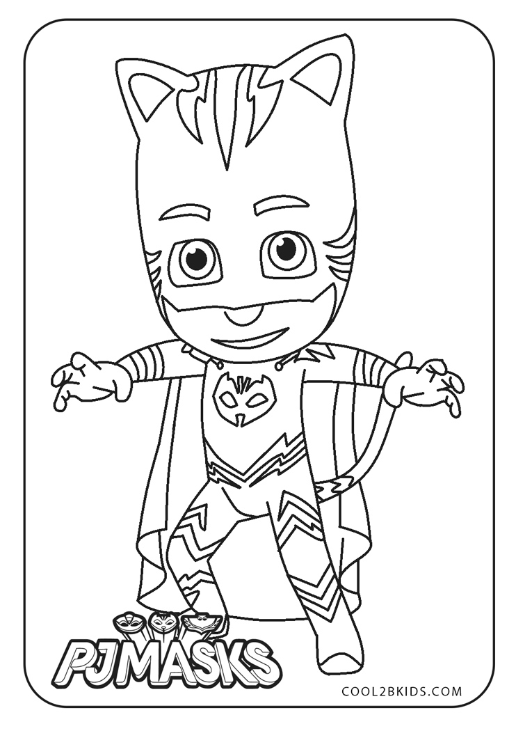 Free Printable PJ Masks Coloring Pages For Kids