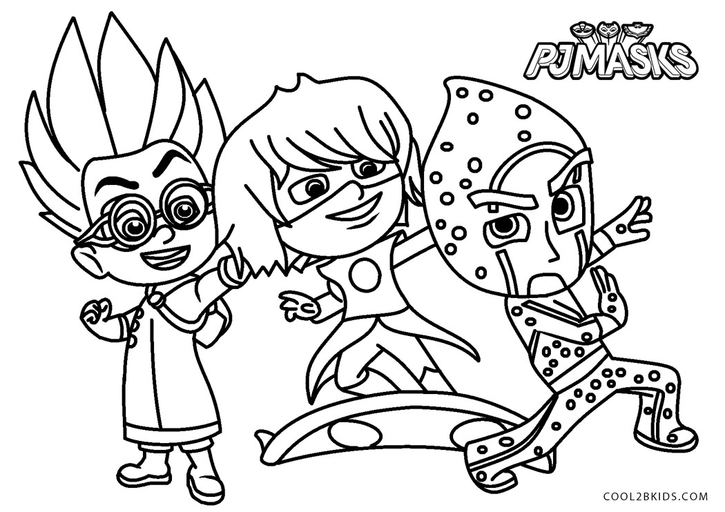 Free Printable PJ Masks Coloring Pages For Kids