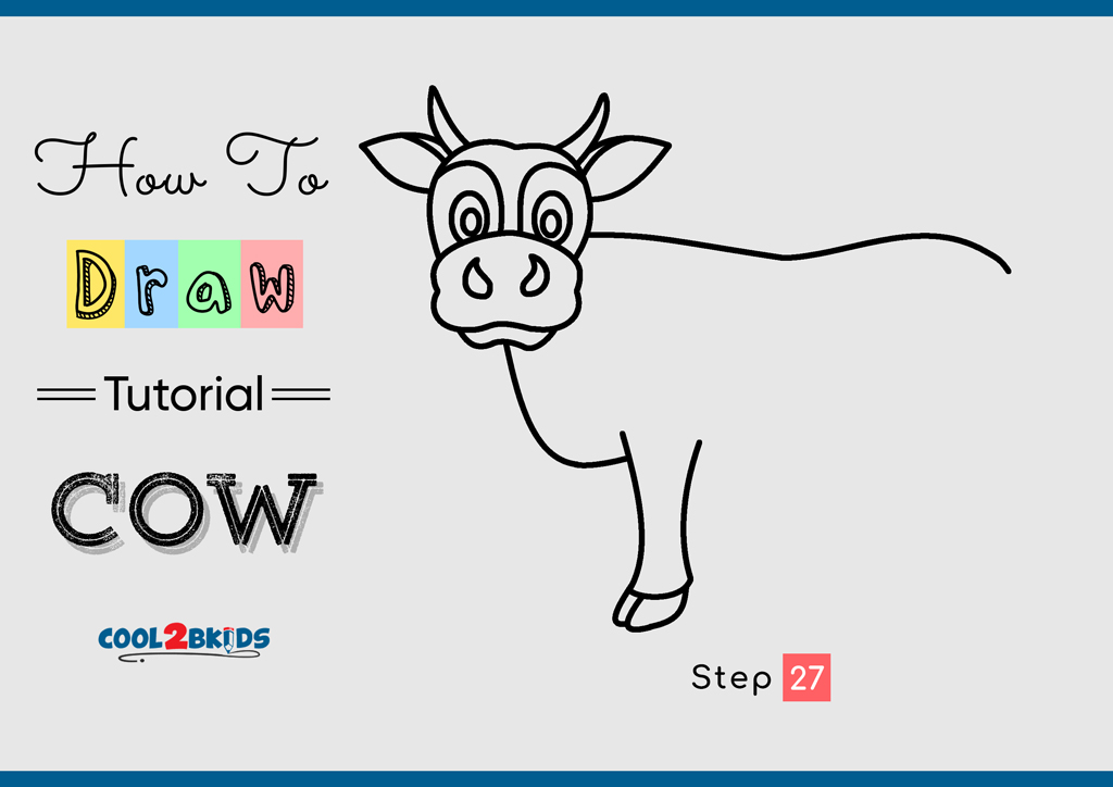 How to Draw a Cow - Cool2bKids