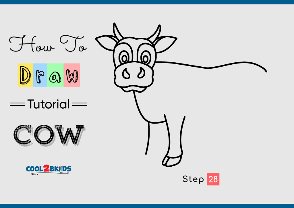 How to Draw a Cow - Cool2bKids