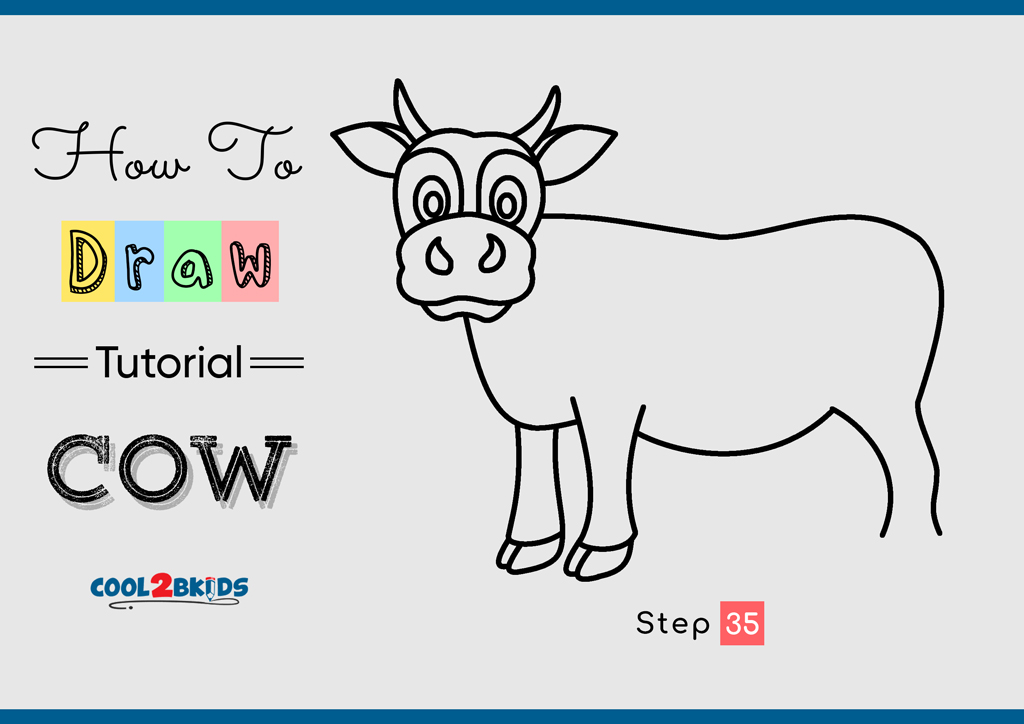 How to Draw a Cow - Cool2bKids