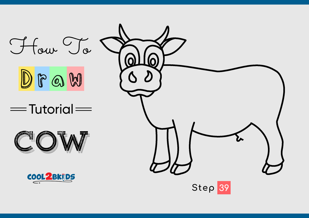 How to Draw a Cow - Cool2bKids