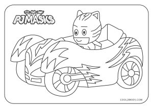 54  Pj Masks Coloring Pages Cat Car  Latest
