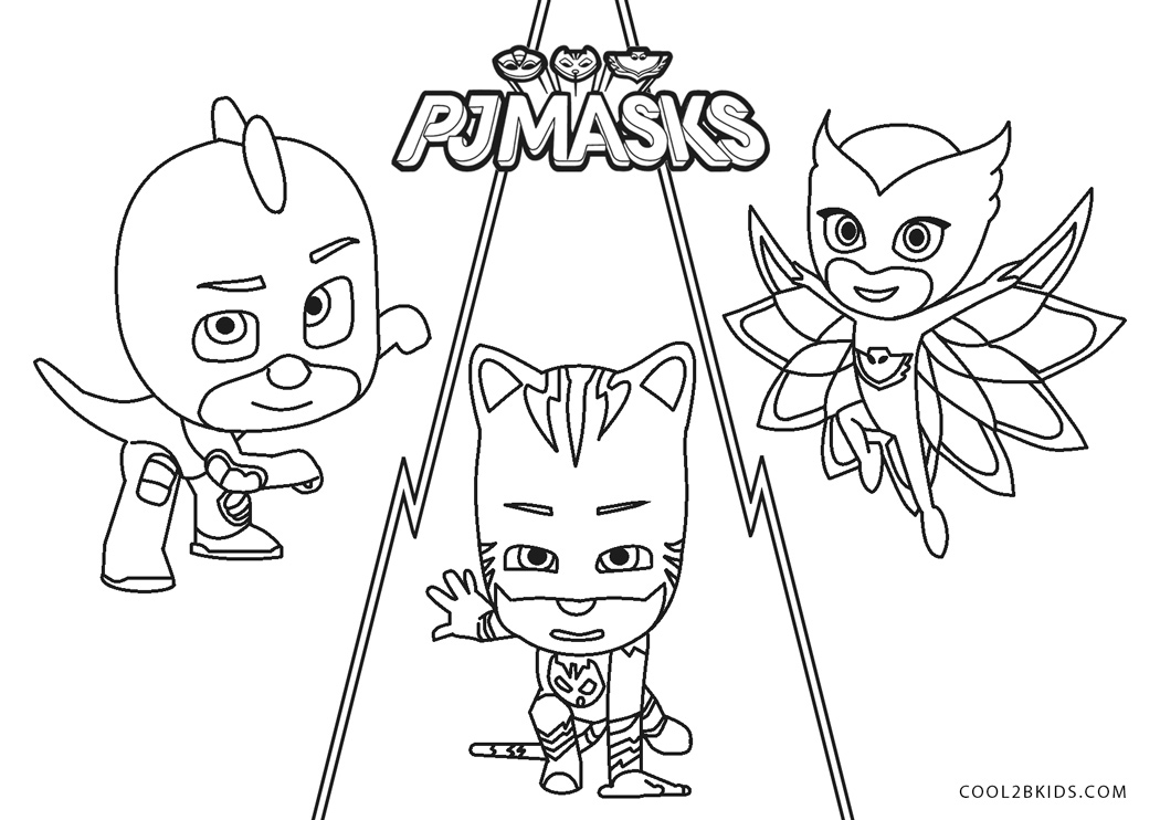 Free Printable PJ Masks Coloring Pages For Kids