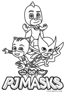 Free printable pj masks coloring pages