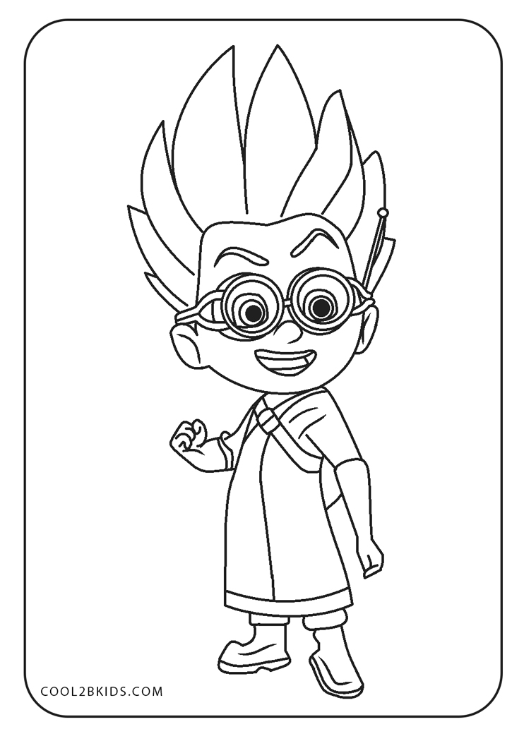 Free Printable PJ Masks Coloring Pages For Kids