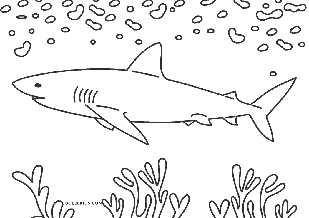 Dibujos de Tiburón para colorear - Páginas para imprimir gratis