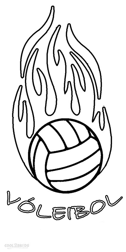 Dibujos de Voleibol para colorear - Páginas para imprimir gratis