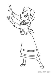 young anna coloring pages