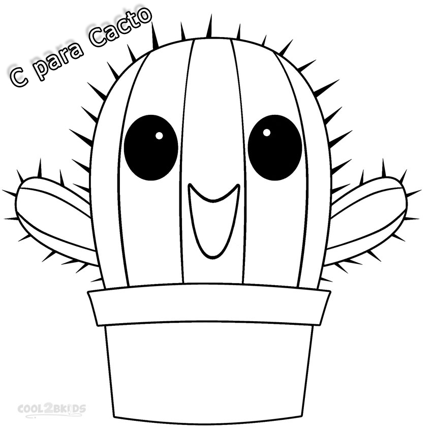 220 desenhos de cactos para colorir –  – Desenhos para Colorir