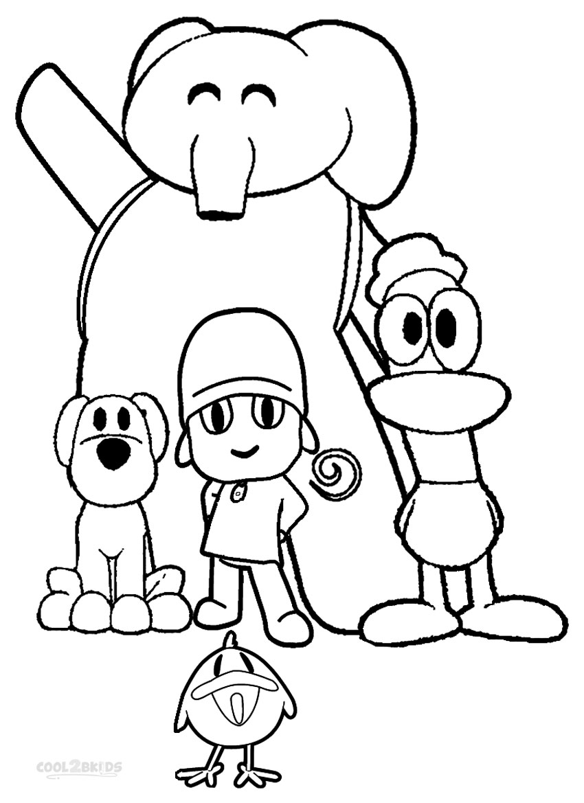 Desenhos de Pocoyo para colorir - Páginas para impressão grátis