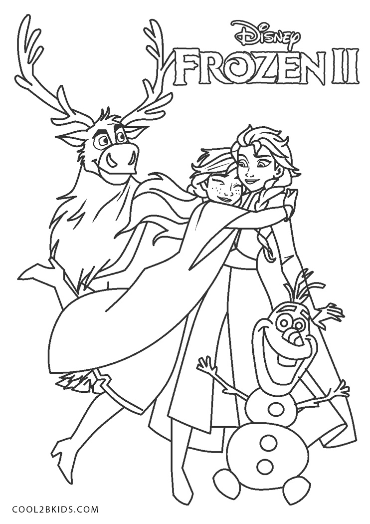 30 Frozen Coloring Pages (Elsa, Anna, Olaf and more!) - In The Playroom
