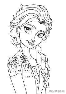 free printable elsa coloring pages for kids