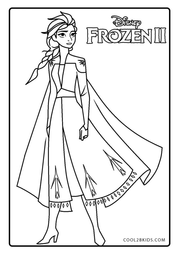 Free Printable Elsa Coloring Pages For Kids