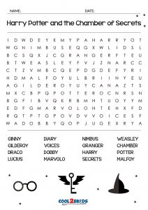 printable harry potter word search cool2bkids