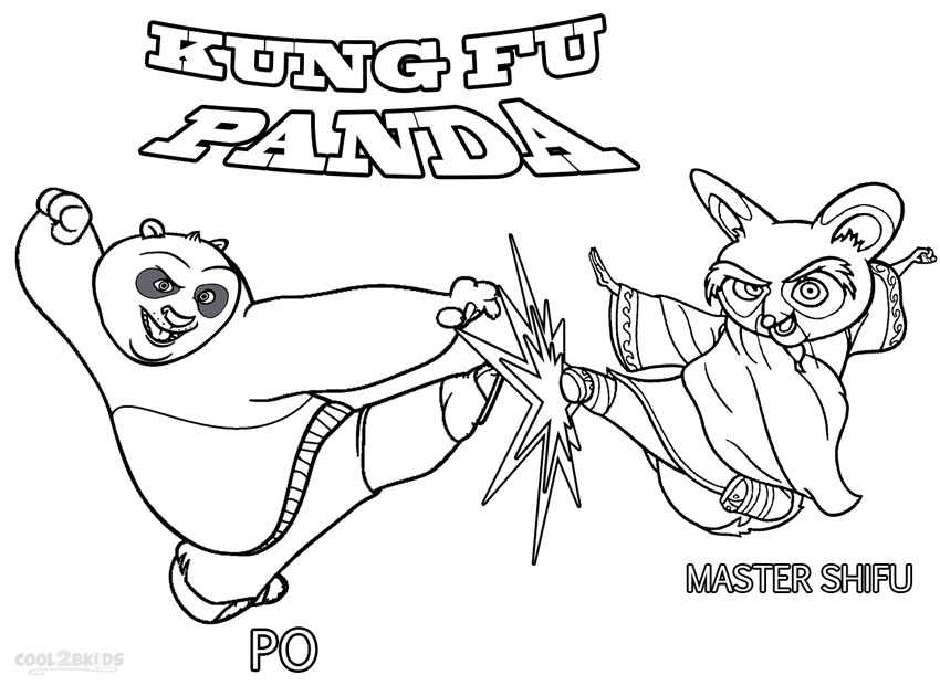 Desenhos do Kung Fu Panda para colorir - Bora Colorir