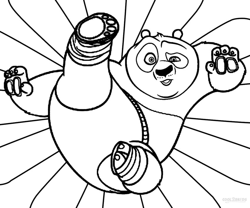 Desenhos de Kung Fu Panda para colorir - Páginas para impressão grátis
