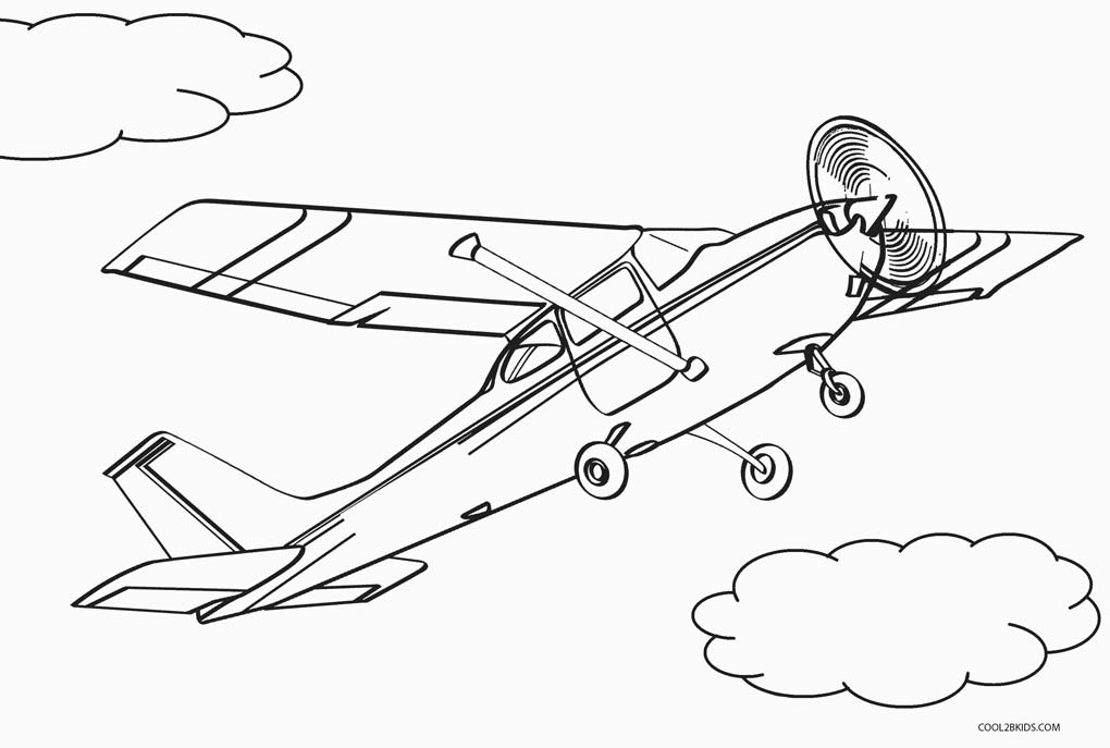 Ausmalbilder Flugzeug - Malvorlagen kostenlos zum ausdrucken