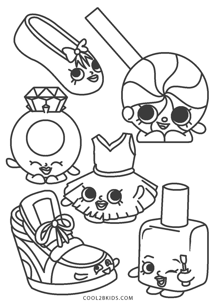 Desenhos de Shopkins para colorir Páginas para impressão grátis