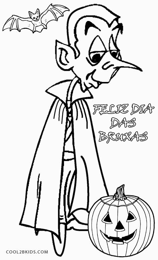 Desenhos de Vampiro para colorir - Bora Colorir