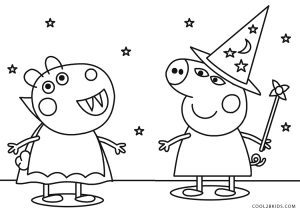 free printable peppa pig coloring pages for kids