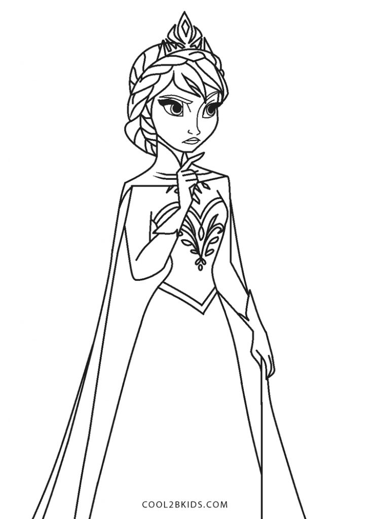 Free Printable Elsa Coloring Pages For Kids